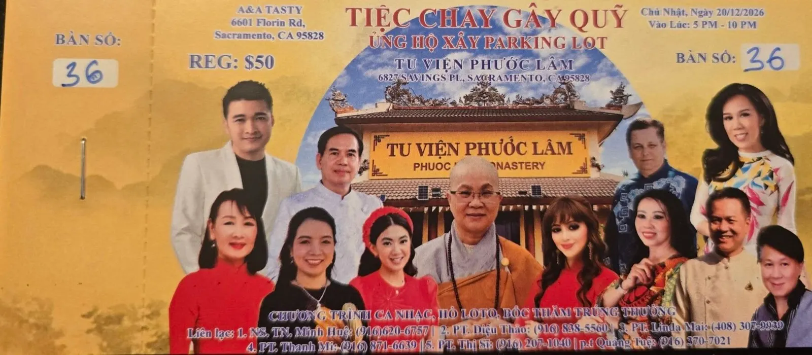 Tiệc Chay Gây Quỹ Xây Parking Lot